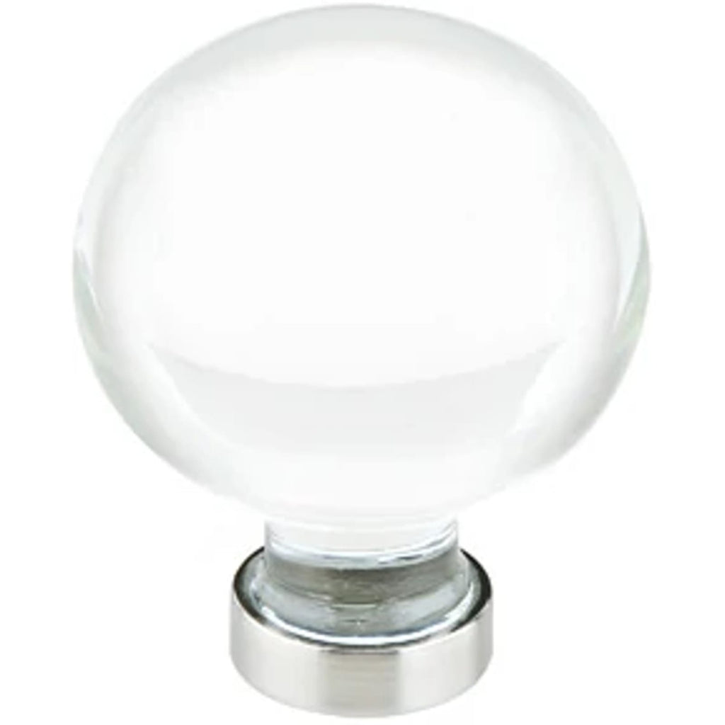 Emtek Perilla de Gabinete Bristol de Vidrio — Bronce Aceitado