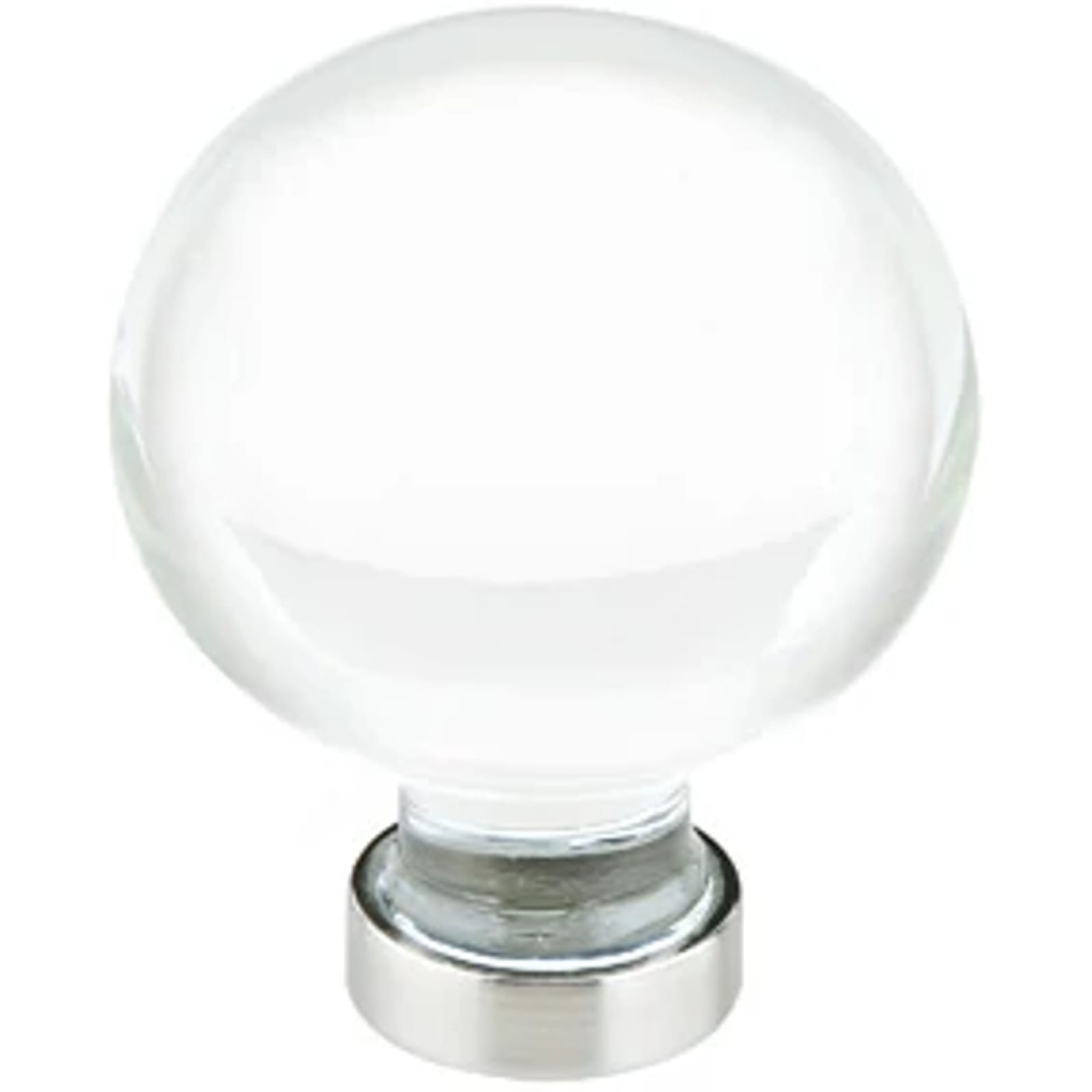 Emtek Perilla de Gabinete Bristol de Vidrio — Bronce Aceitado
