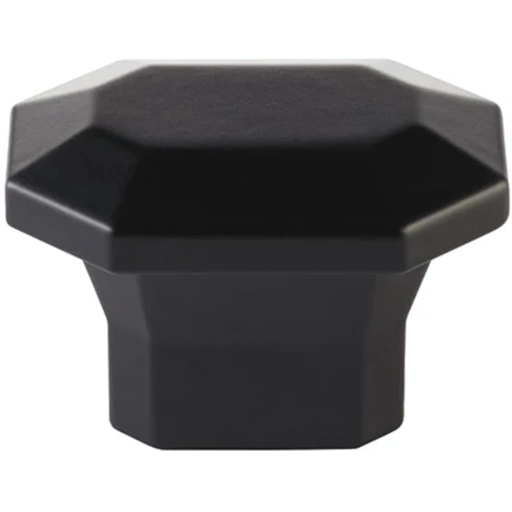 Emtek Perilla de Gabinete Riviera Rectangular, 2" — Negro Mate