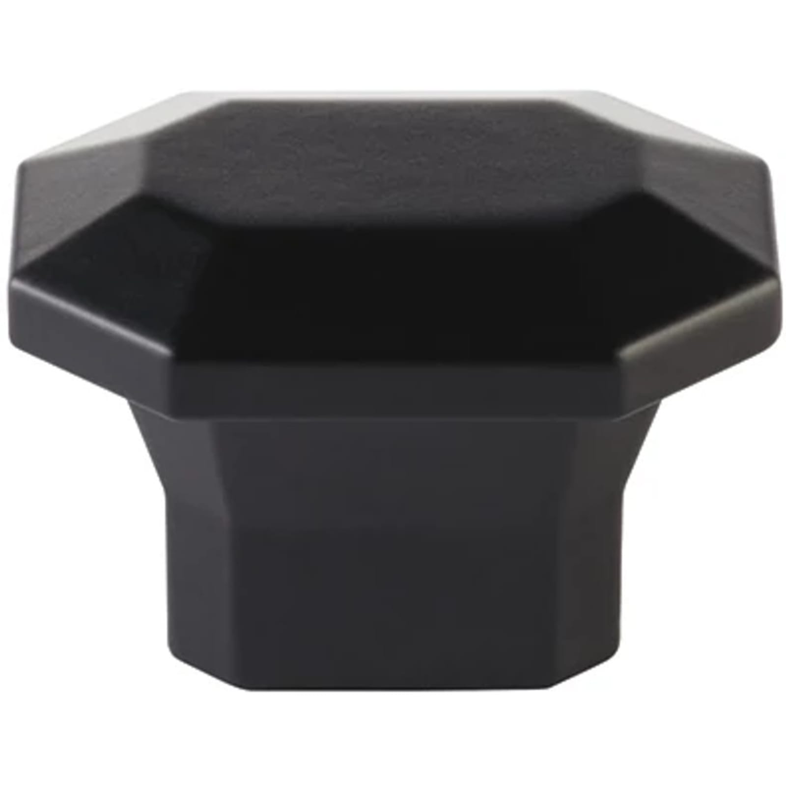 Emtek Perilla de Gabinete Riviera Rectangular, 2" — Negro Mate