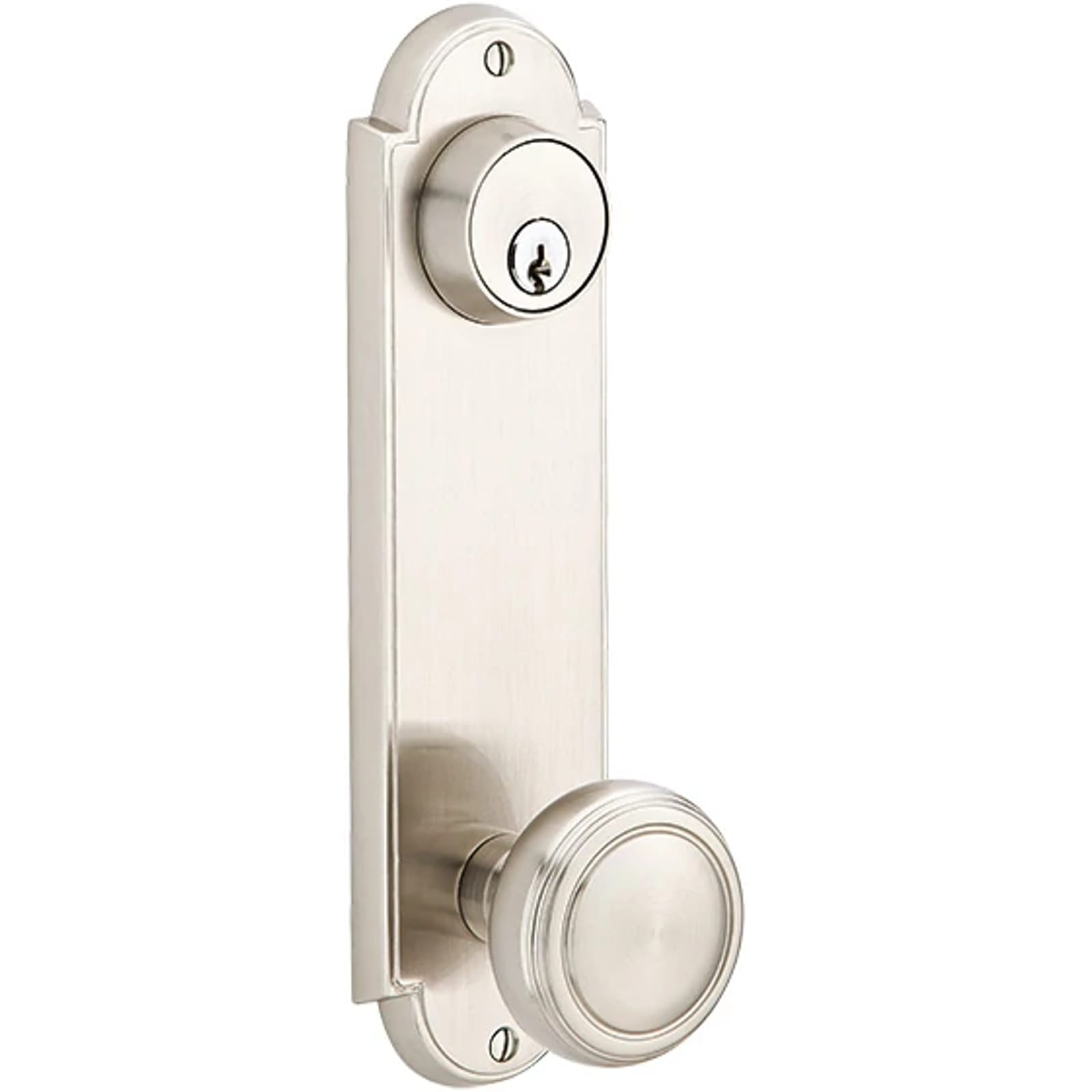 Emtek Chapa Lateral con Llave — Delaware 5-1/2"