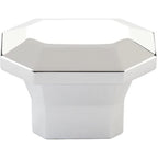 Emtek Perilla de Gabinete Riviera Rectangular, 2" — Cromo Pulido