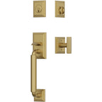 Emtek Juego de Entrada — Manning Sectional Tubular — Francés Antiguo