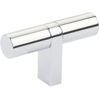 Emtek SELECT Perilla T Barra Lisa — Cromo Pulido