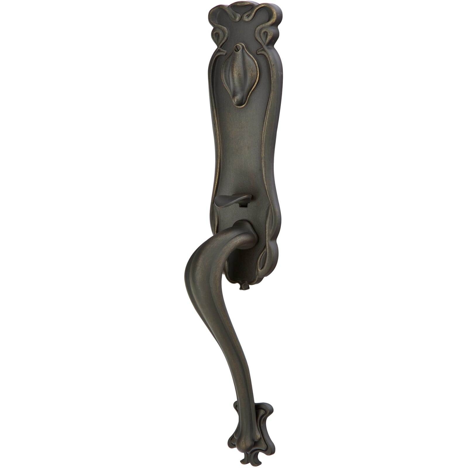 Emtek Juego de Entrada — Art Nouveau Tubular — Bronce Medio