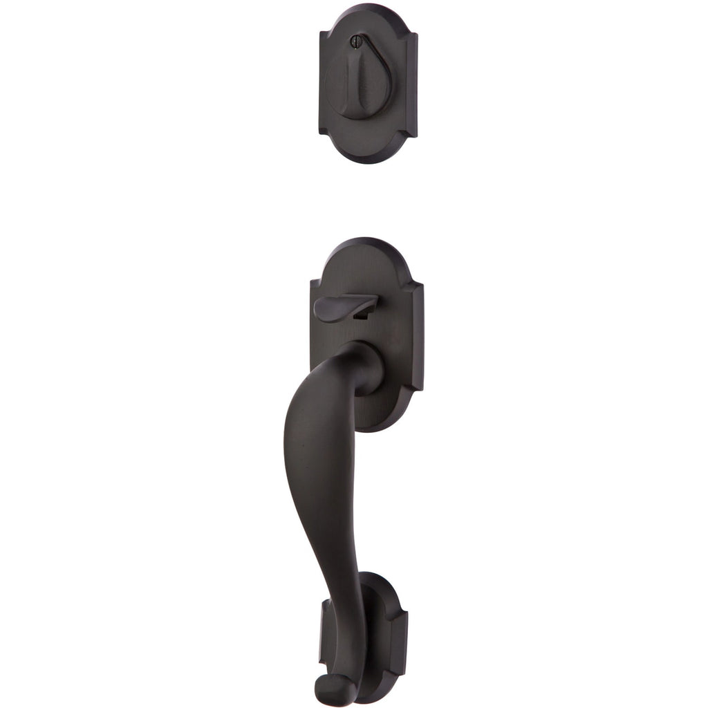 Emtek Juego de Entrada — Denver Tubular — Bronce Negro Mate