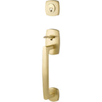Emtek Juego de Entrada — Urban Modern Sectional — Latón Satinado