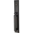 Emtek Juego de Entrada — Melrose Tubular — Negro Mate