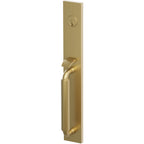 Emtek Juego de Entrada — Select Full Length Tubular Smooth_R-Bar Stem — Francés Antiguo