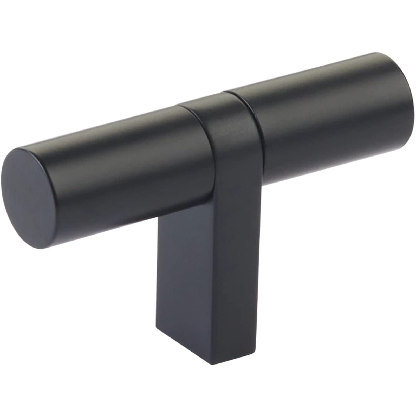 Emtek SELECT Perilla T Barra Lisa — Negro Mate