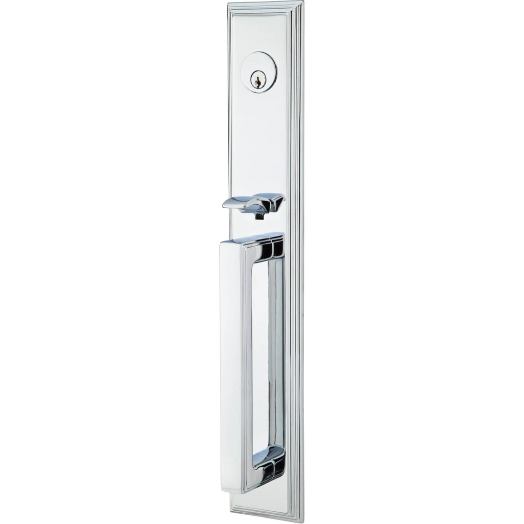 Emtek Juego de Entrada — Melrose Tubular — Cromo Pulido