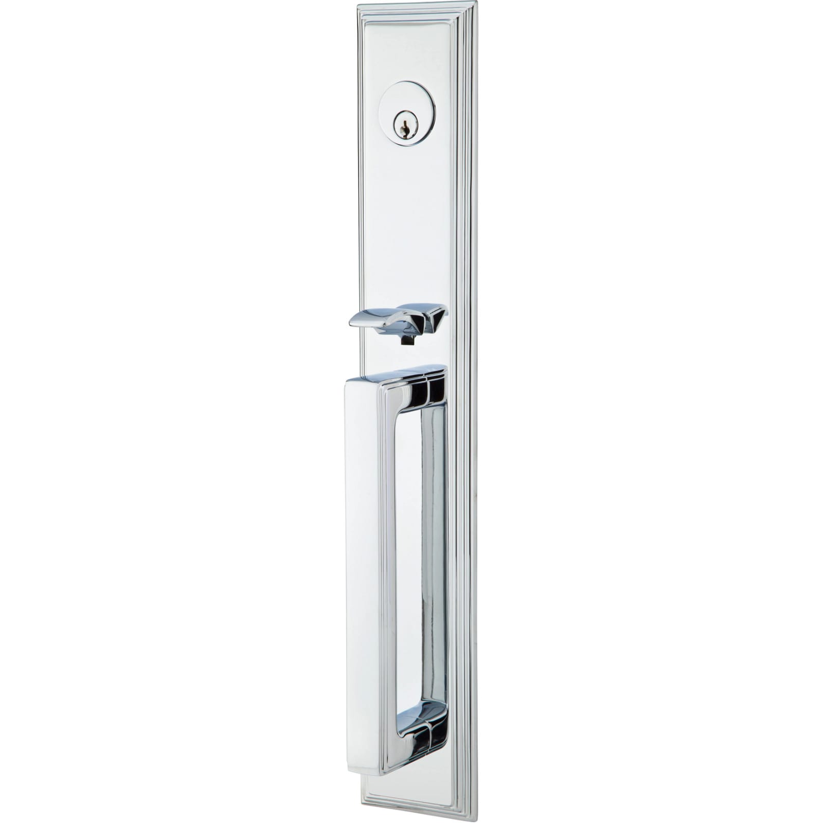 Emtek Juego de Entrada — Melrose Tubular — Cromo Pulido