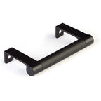 Emtek SELECT Jaladera de Borde Redondo Moleteada — Negro Mate