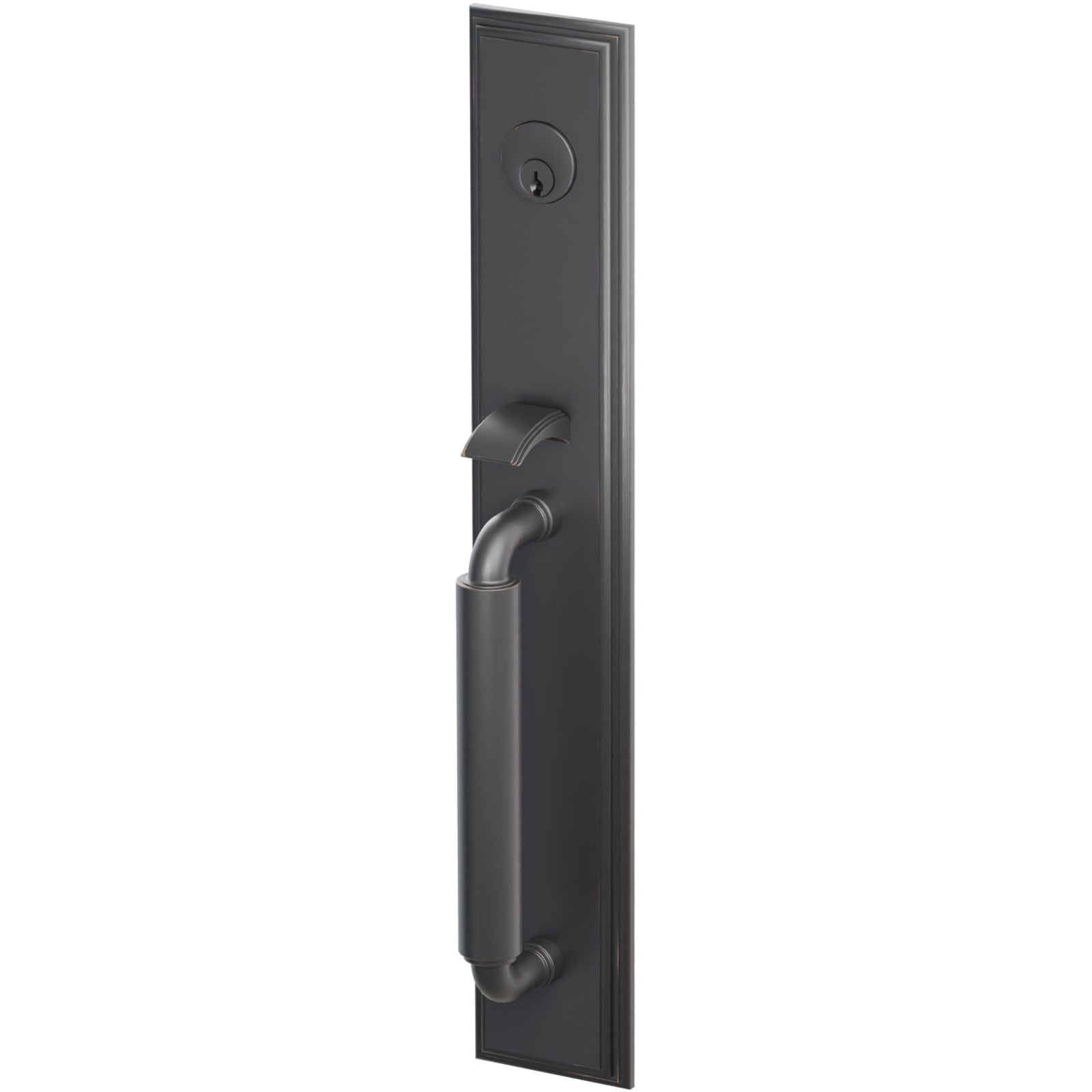 Emtek Juego de Entrada — Manning Full Length Mortise — Bronce Aceitado