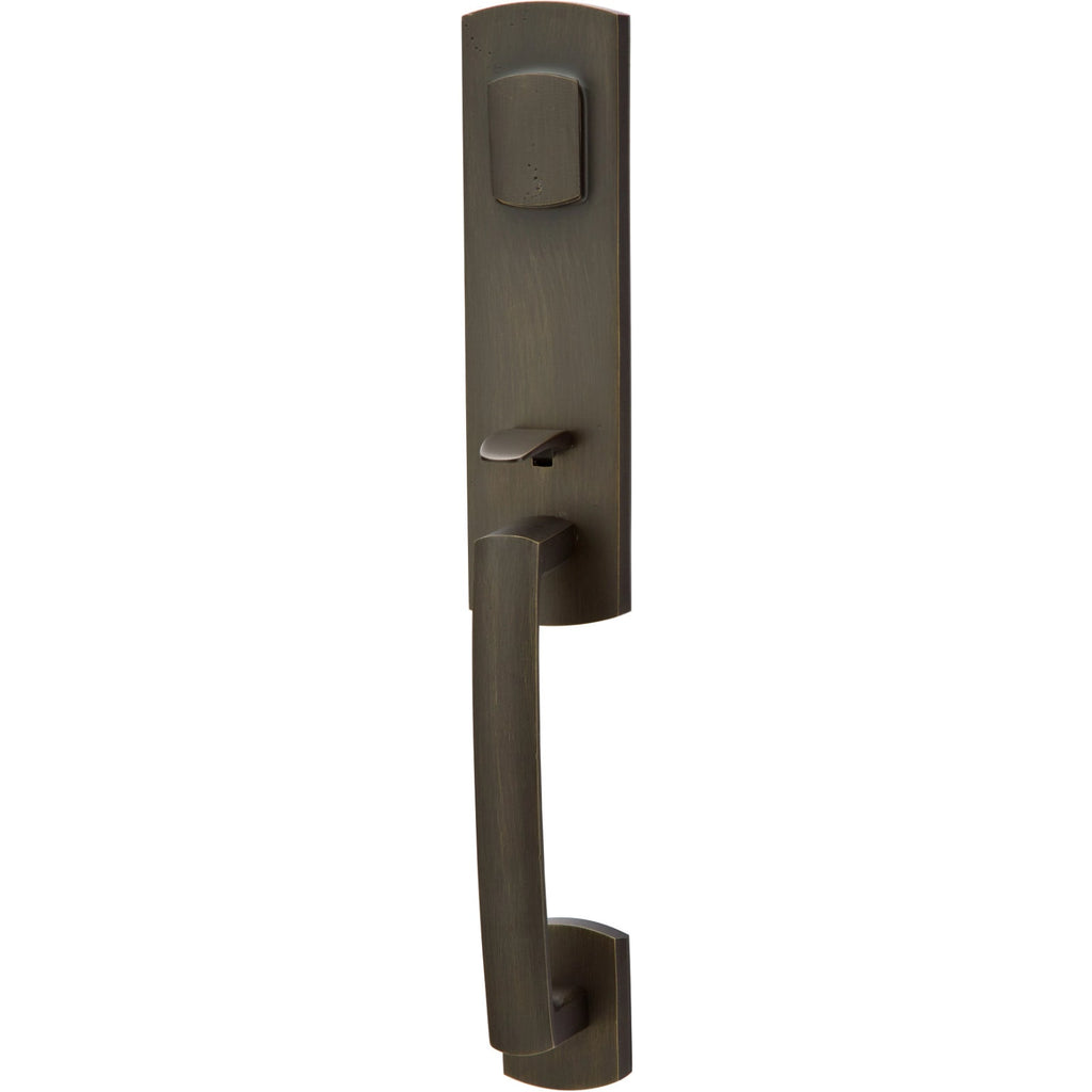 Emtek Juego de Entrada — Logan Tubular — Bronce Medio