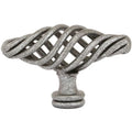 Emtek Perilla de Gabinete Wrought Steel Bastogne Call — Estándar