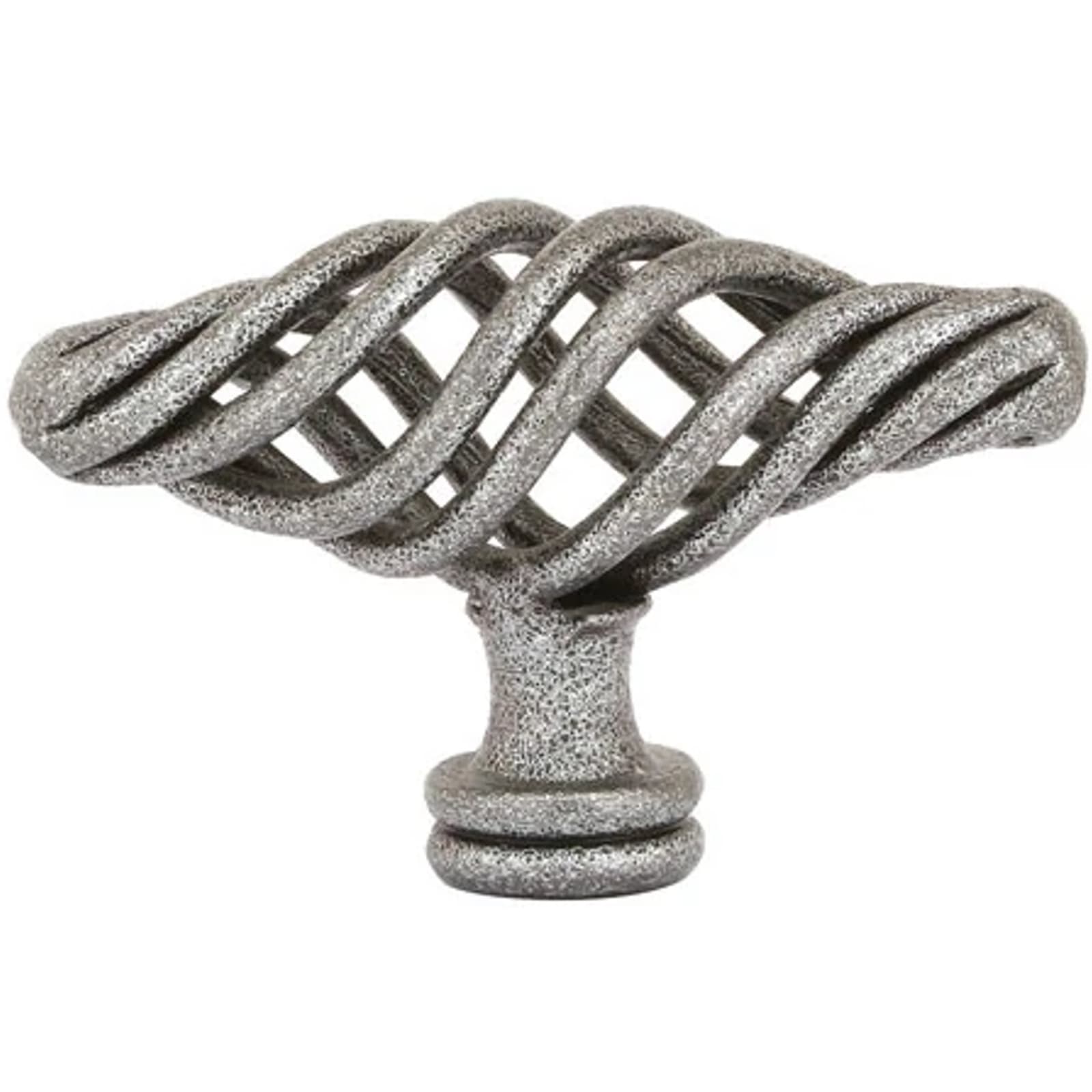 Emtek Perilla de Gabinete Wrought Steel Bastogne Call — Estándar