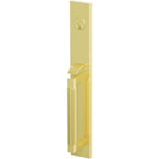 Emtek Juego de Entrada — Select Full Length Tubular Smooth — Latón sin Laca