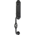 Emtek Juego de Entrada — Monolithic with Lafayette Grip — Acero Negro Mate