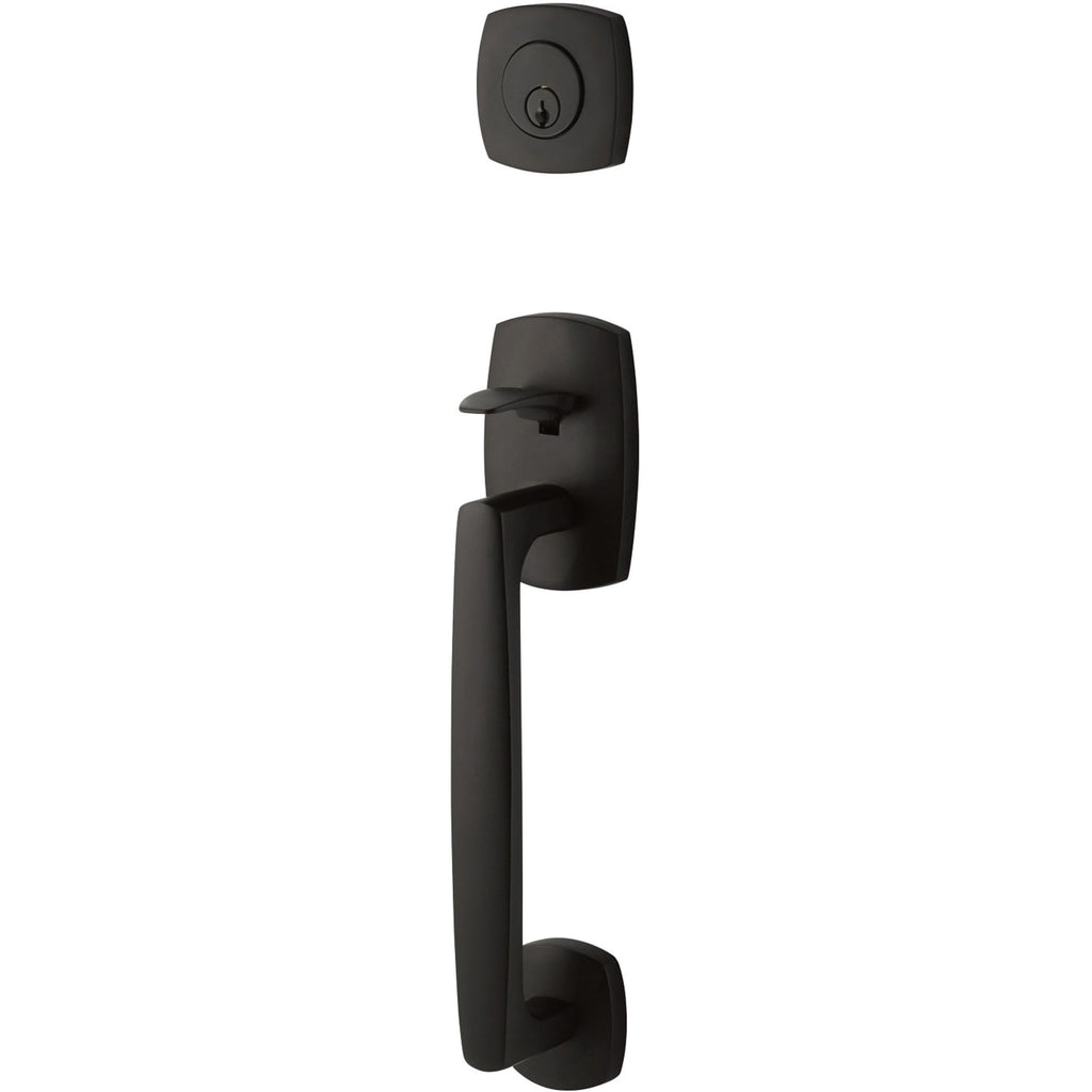 Emtek Juego de Entrada — Urban Modern Sectional — Negro Mate