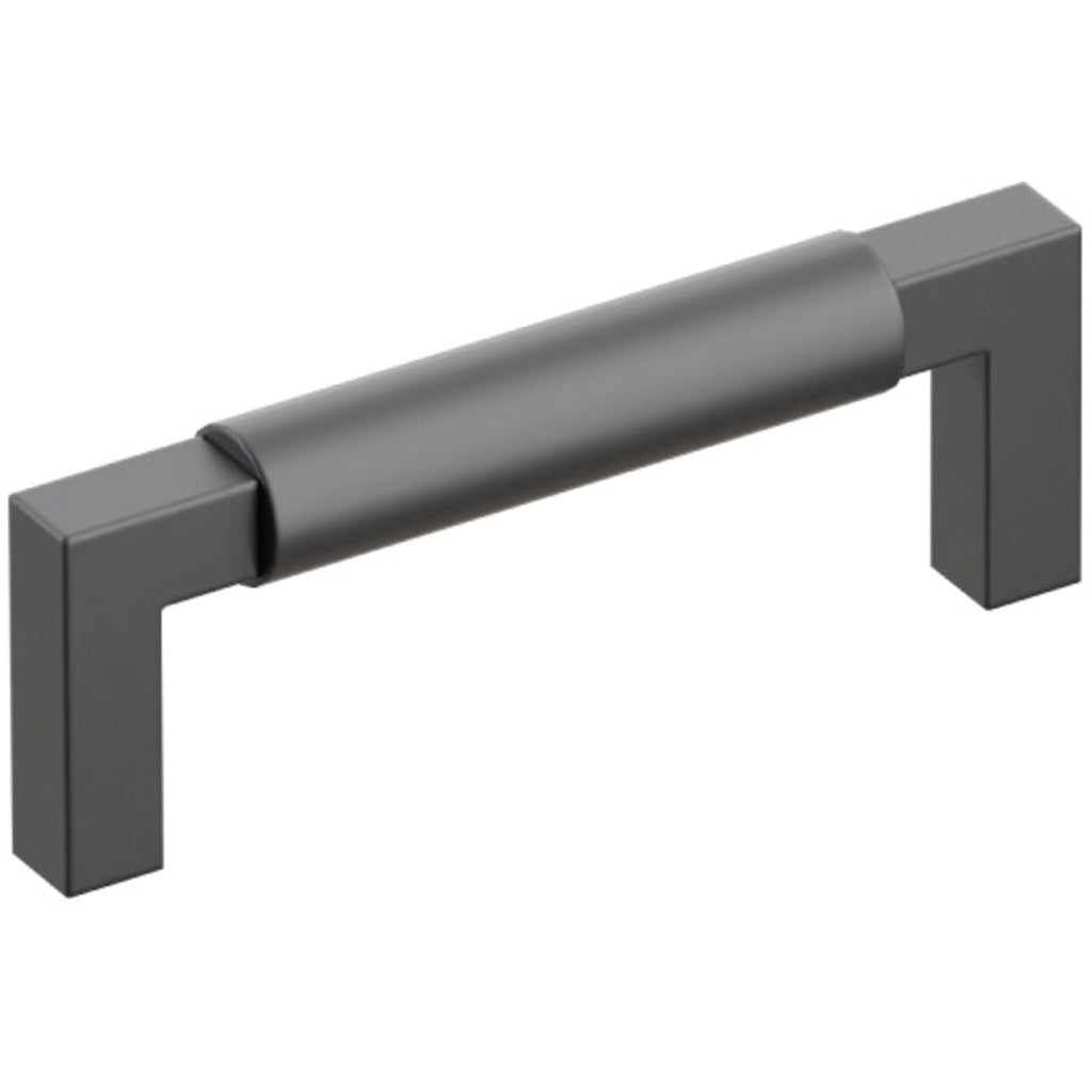 Emtek SELECT Jaladera L-Cuadrado Lisa — Negro Mate