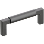 Emtek SELECT Jaladera L-Cuadrado Lisa — Negro Mate