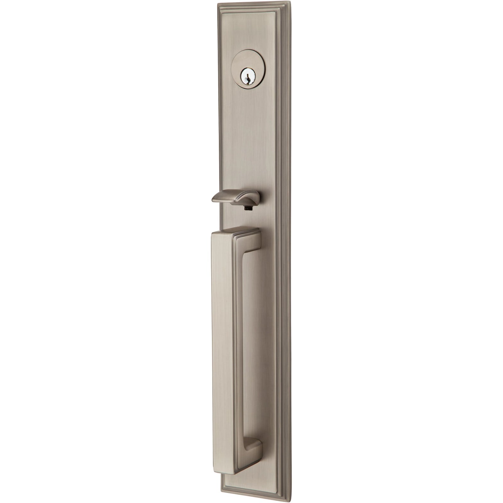 Emtek Juego de Entrada — Melrose Tubular — Peltre