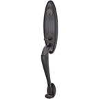 Emtek Juego de Entrada — Tuscany Monolithic Tubular — Bronce Medio