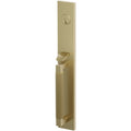 Emtek Juego de Entrada — Select Straight Knurled Full Length Mortise