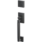Emtek Juego de Entrada — Select Sectional Tubular Smooth — Negro Mate