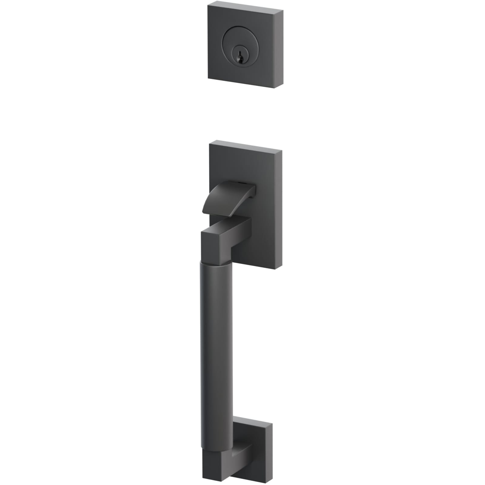 Emtek Juego de Entrada — Select Sectional Tubular Smooth — Negro Mate