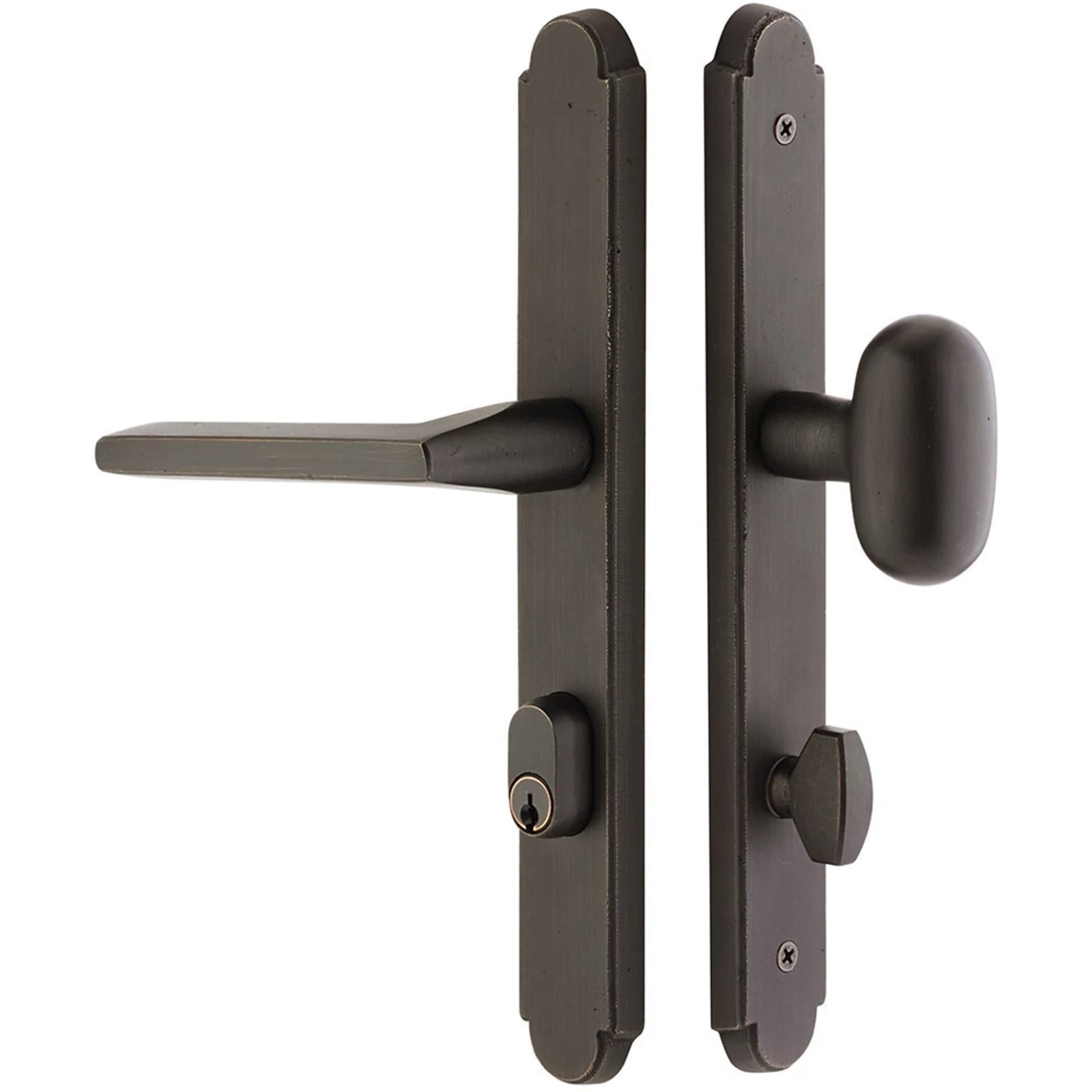 Emtek Stretto — Sandcast Arched Style Stretto Keyed 1-1/2" x 11"