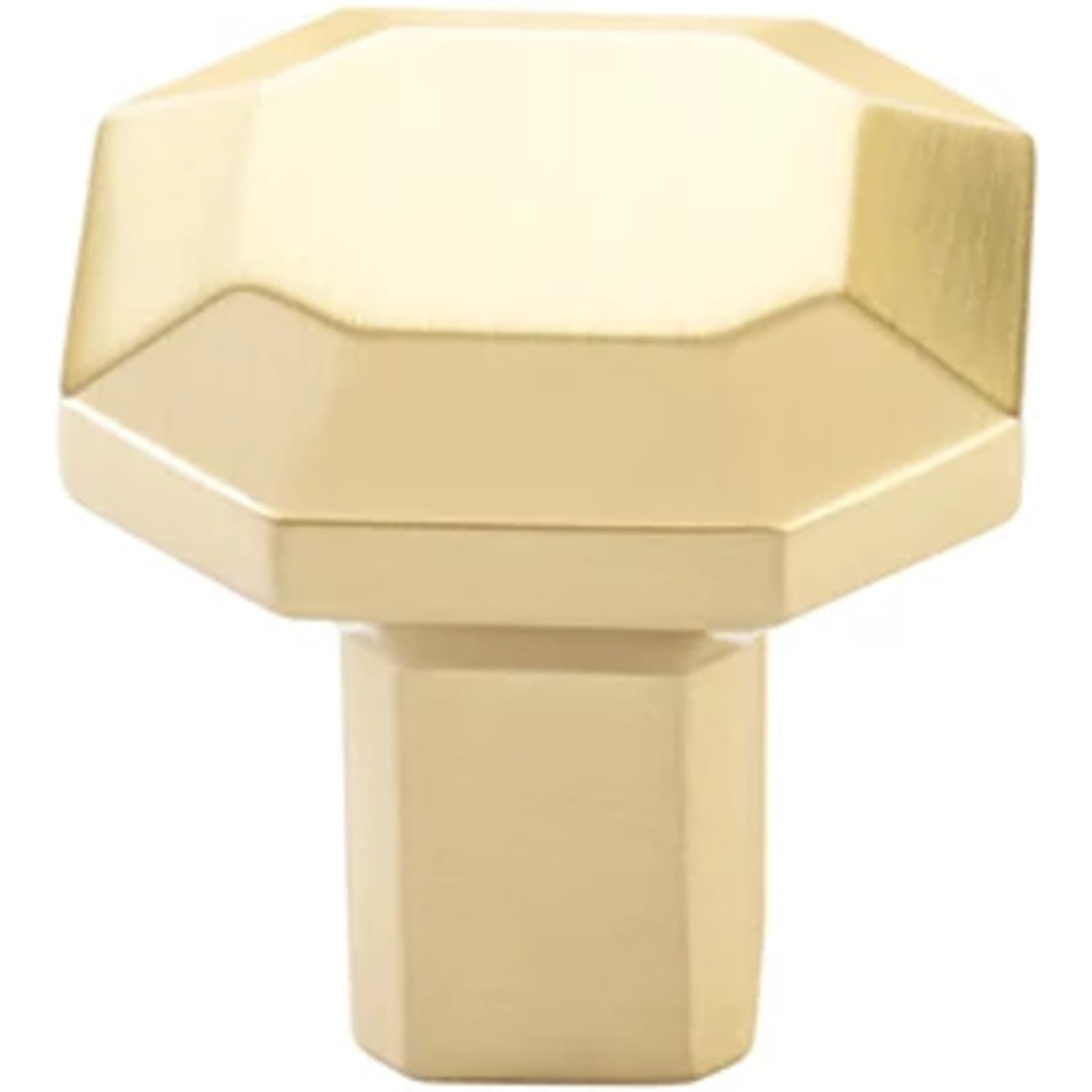 Emtek Perilla de Gabinete Riviera Cuadrada, 1-1/4" — Latón Satinado