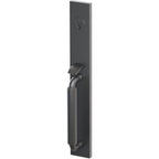 Emtek Juego de Entrada — Select Full Length Tubular Smooth_R-Bar Stem — Bronce Aceitado