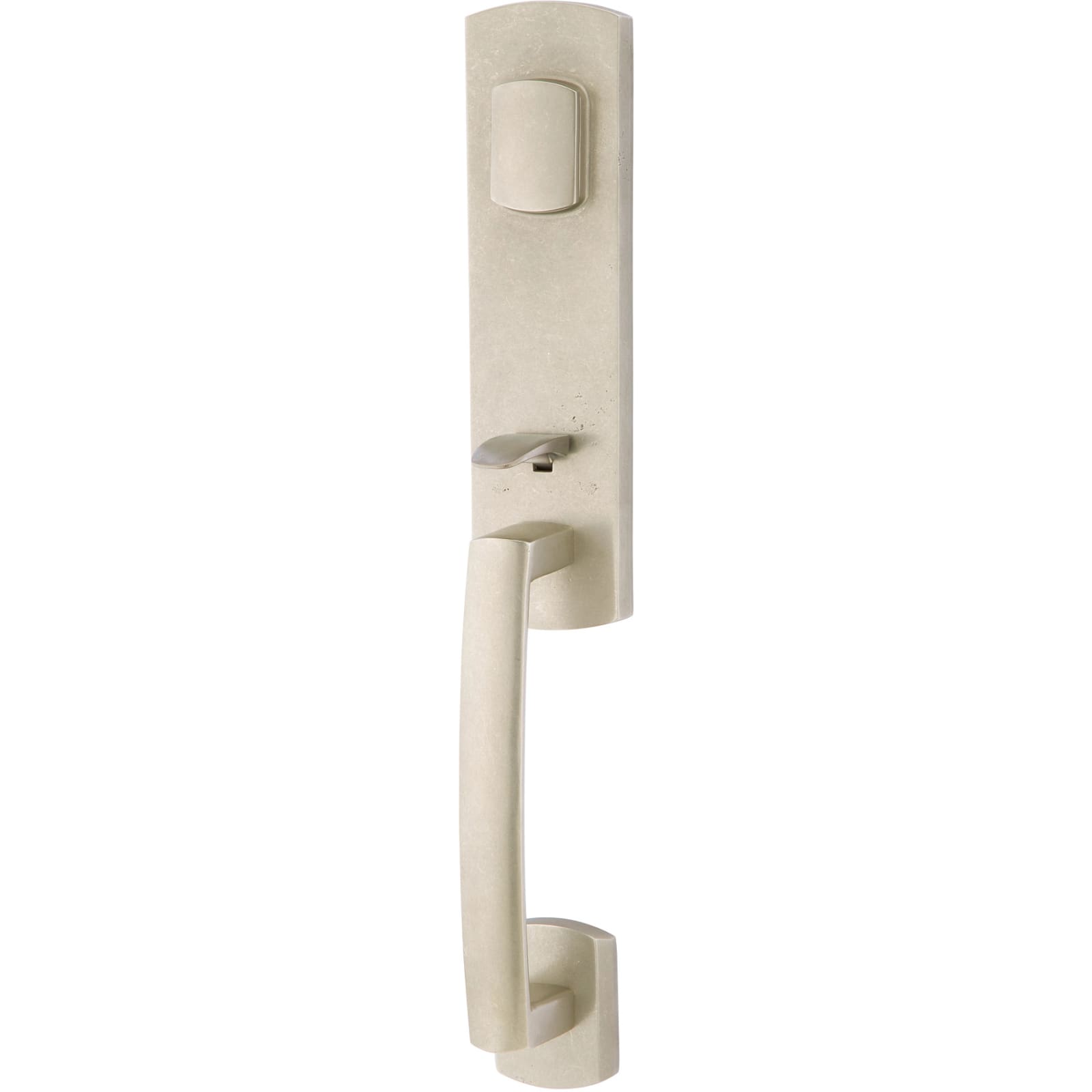 Emtek Juego de Entrada — Logan Tubular — Bronce Blanco Envejecido