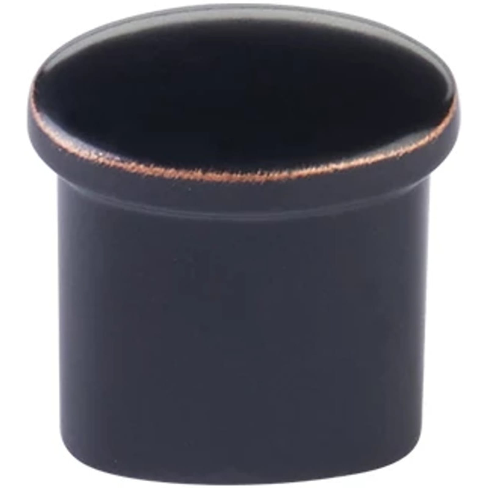 Emtek Perilla Habitat Button — Bronce Aceitado
