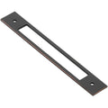 Emtek Jaladera de Gabinete Backplate C-to-C Moderna — Bronce Aceitado