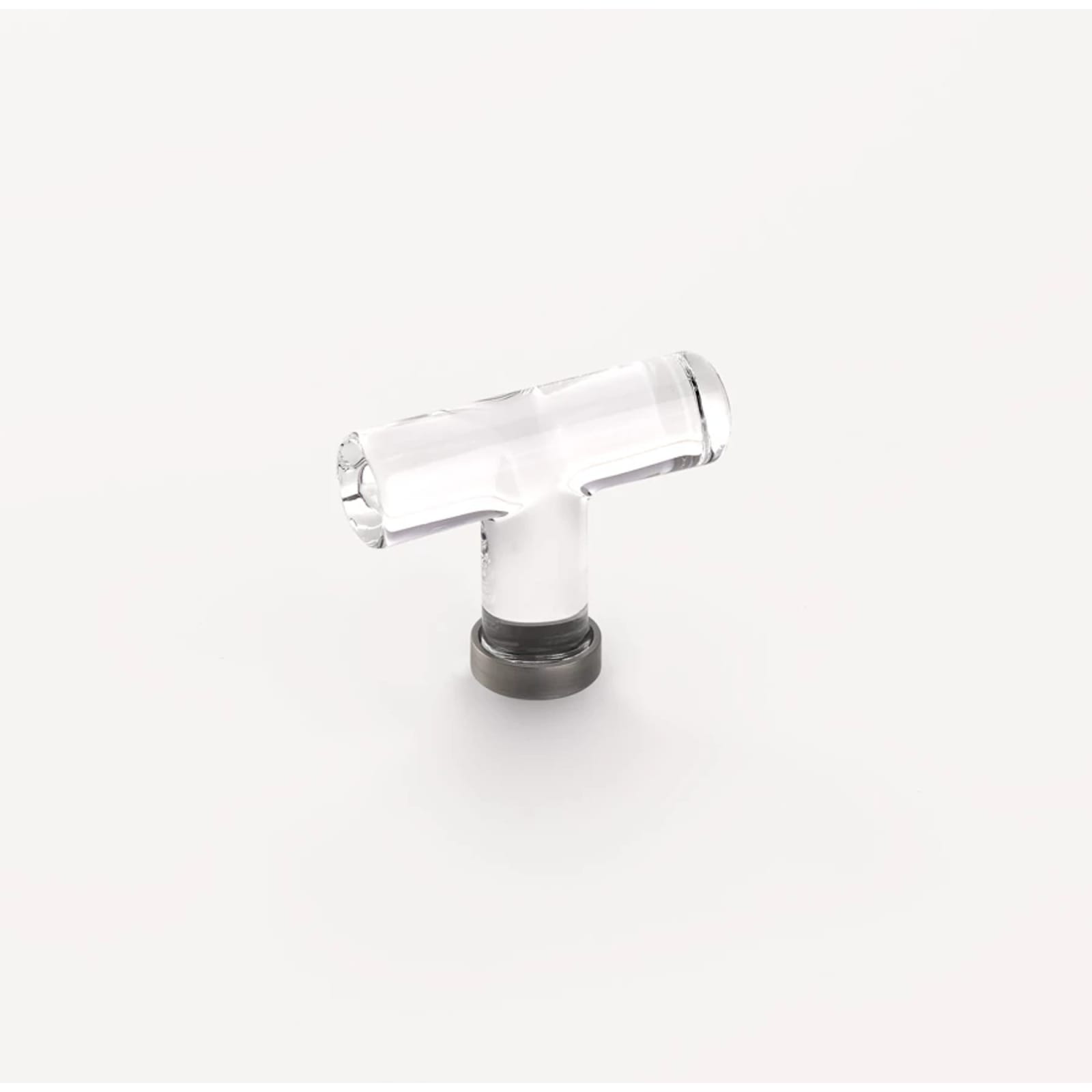 Emtek Perilla Moderna de Vidrio, 2-1/8" — Peltre
