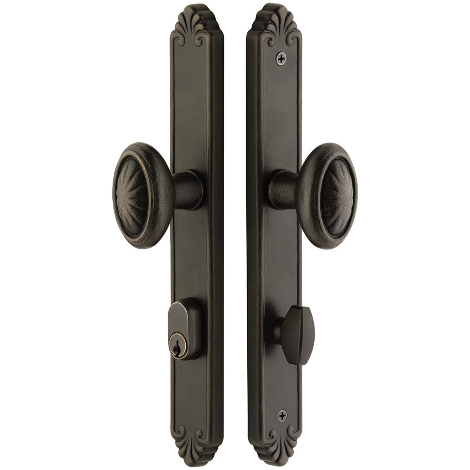 Emtek Stretto — Tuscany Bronze Style Keyed Stretto 1-1/2" x 11-1/8"