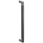 Emtek SELECT Jaladera para Electrodoméstico L-Cuadrado Moleteada — Bronce Aceitado