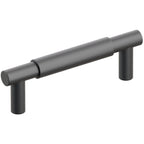 Emtek SELECT Jaladera Barra T Lisa — Negro Mate