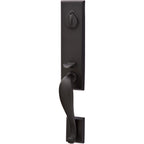 Emtek Juego de Entrada — Rectangular Monolithic Tubular — Bronce Negro Mate