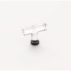 Emtek Perilla Moderna de Vidrio, 2-1/8" — Negro Mate