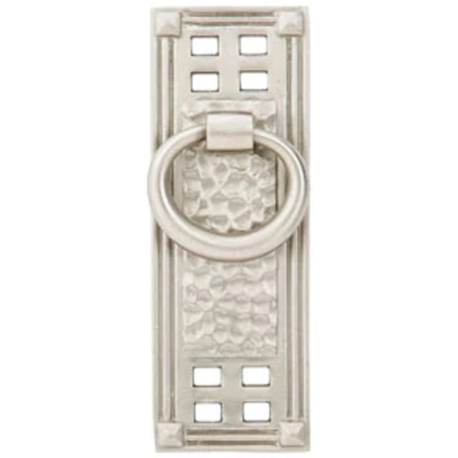 Emtek Jaladera de Anillo Vertical Martillada, 1-1/2" cc — Bronce Aceitado
