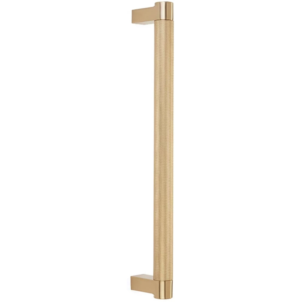 Emtek SELECT Jaladera para Electrodoméstico Rectangular Moleteada — Latón Satinado