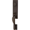 Emtek Juego de Entrada — Rectangular Monolithic Tubular — Bronce Medio