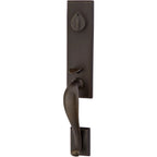 Emtek Juego de Entrada — Rectangular Monolithic Tubular — Bronce Medio