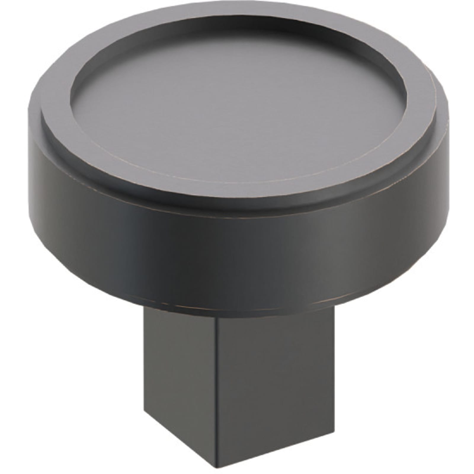 Emtek SELECT Perilla Cuadrado Lisa — Bronce Aceitado