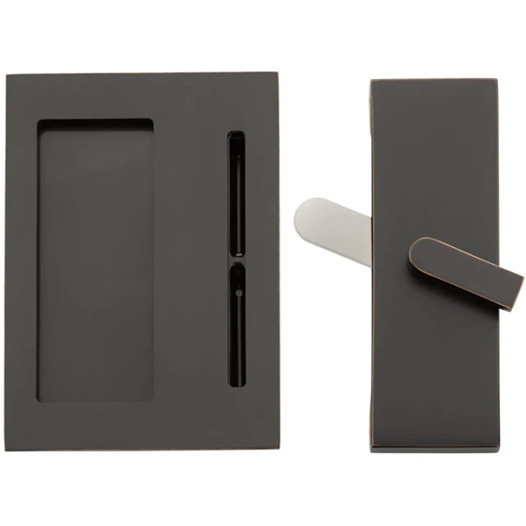 Emtek Cerradura para Puerta Corrediza Modern Rectangular Barn Door Privacy Lock with Integrated Strike