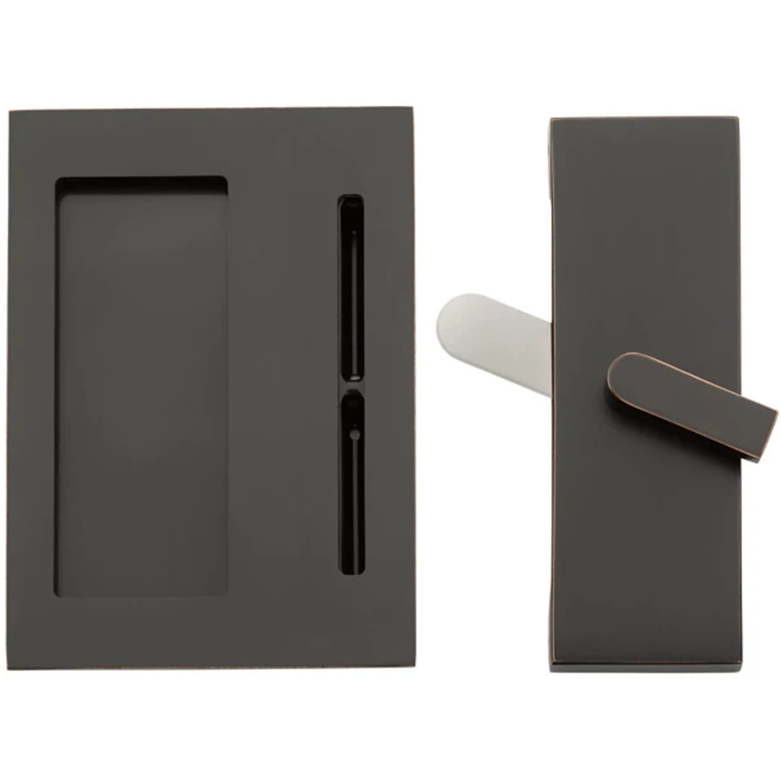 Emtek Cerradura para Puerta Corrediza Modern Rectangular Barn Door Privacy Lock with Integrated Strike